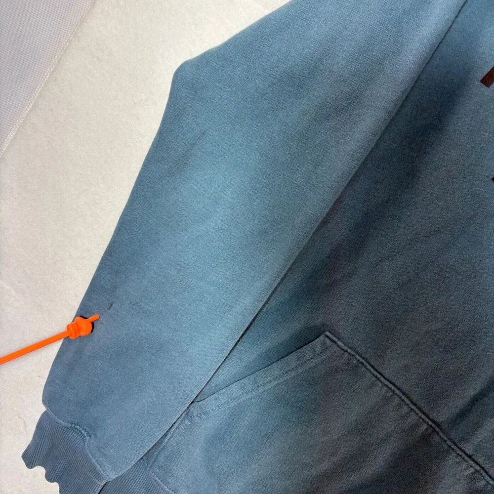 The North Face Mens Half Dome Logo Hoodie Blue Pullover Sweatshirt Size‎ M
